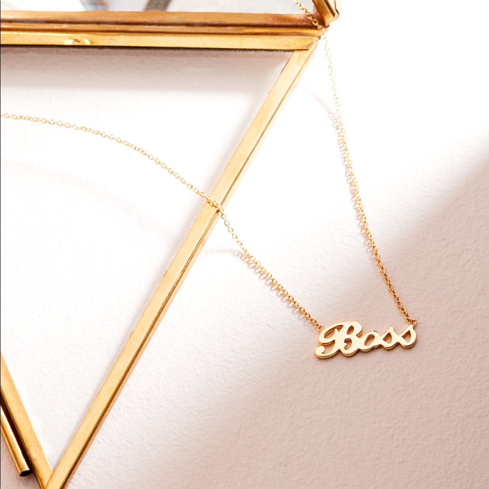 Stella & Dot Boss Babe Gold necklace